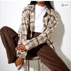 Motel Rocks Checkered Jacket and Brown Trousers